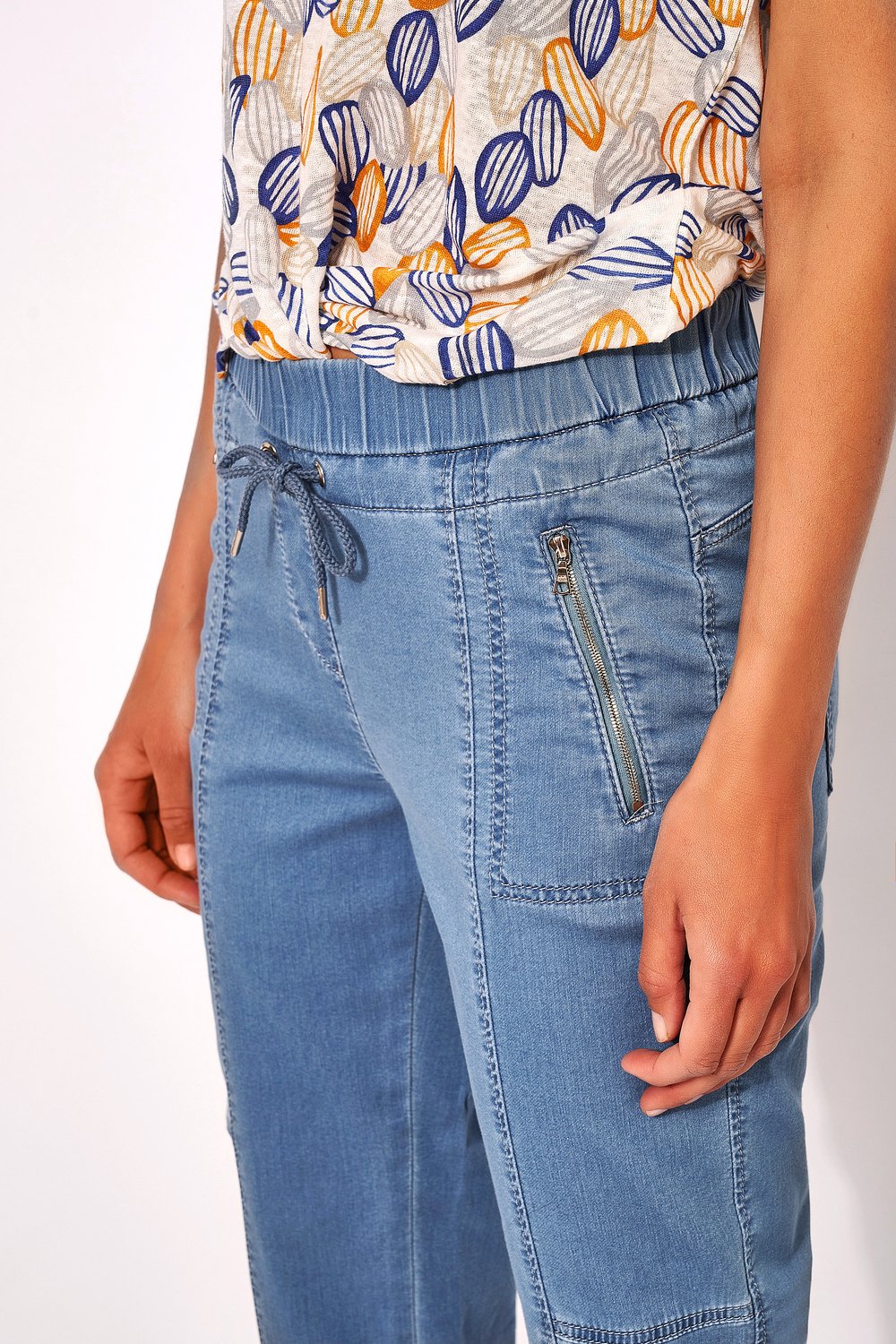 Sue Jogpants 7/8 53 Blue Bleached - Bild 3