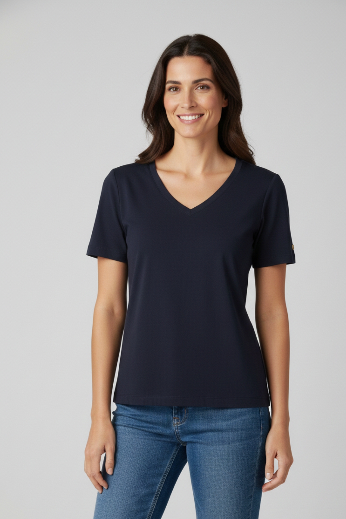 infront nina v-topp navy