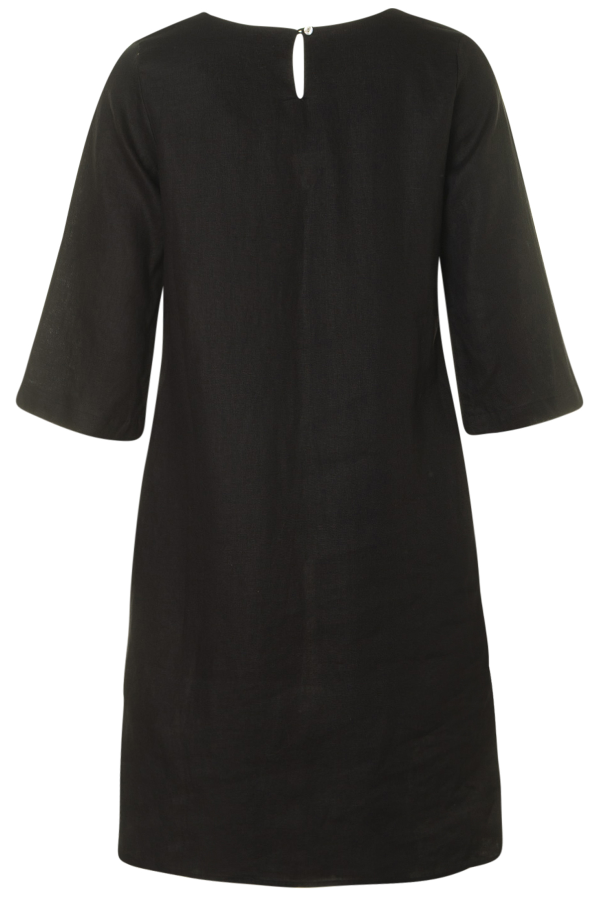 InLinea Linneklänning Carly 901 Black, bak