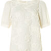 In Front Malou Blus Pizan 005 Cream, fram