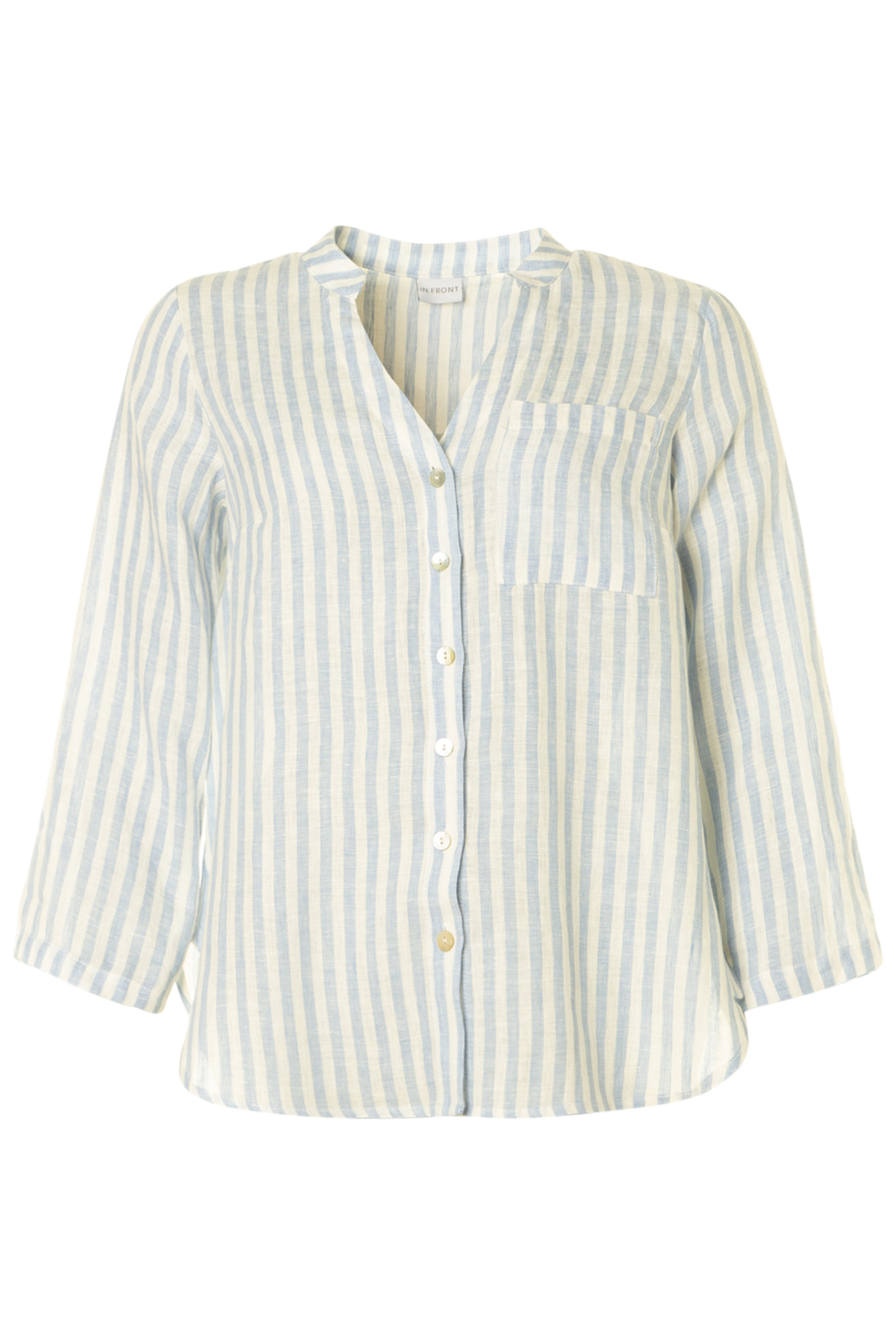In Front Linea Skjorta Betty 505 Blue Stripe, fram