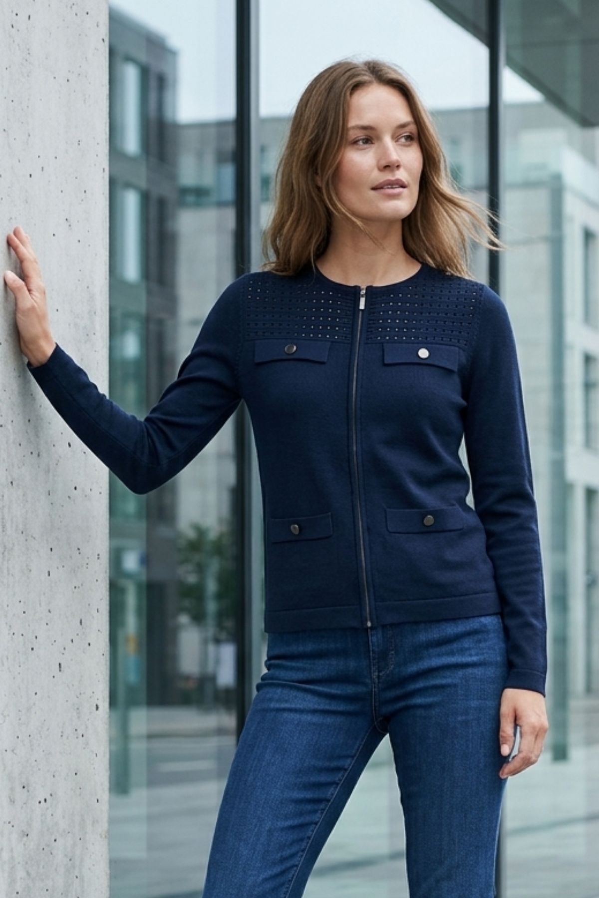 Micha Cardigan Verona 10 Navy