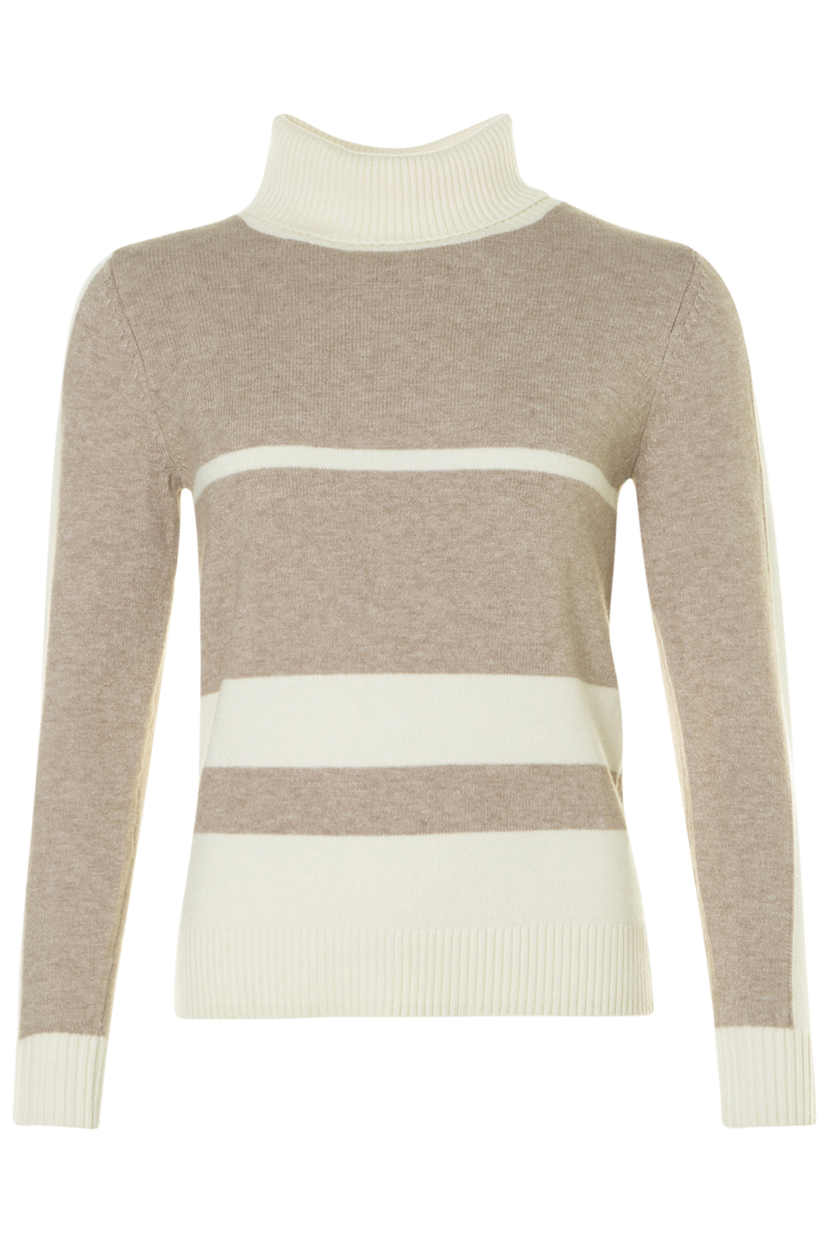 Micha PoloTröja Husum 56302 Offwhite/Camel, fram