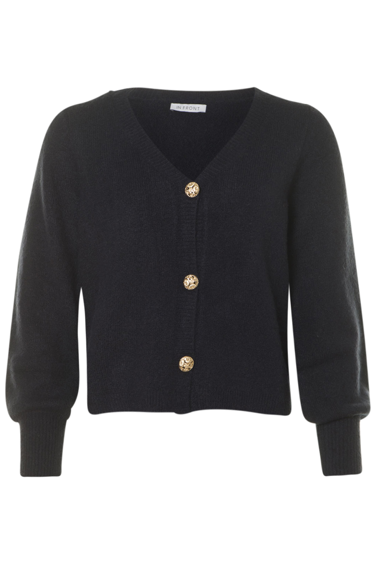 In Front Jenny Cardigan Bubba 591 Navy, fram