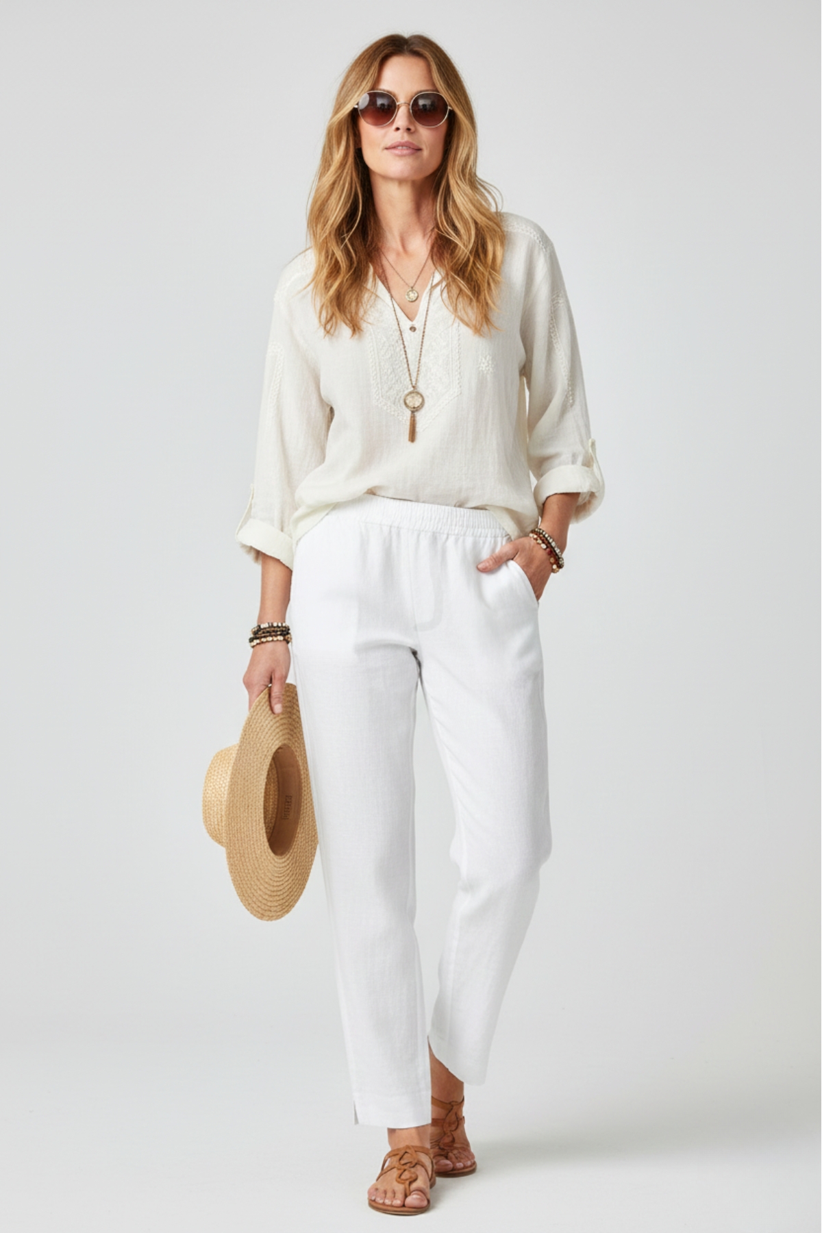 Clarina Linnebyxor 7/8 Novalee