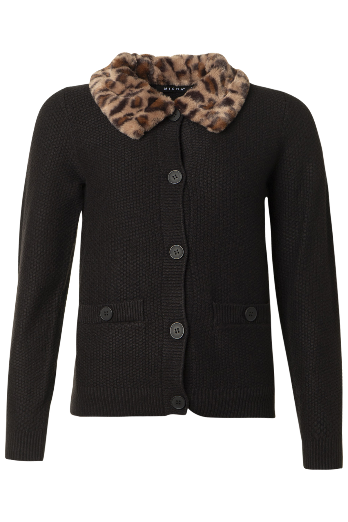 Micha Cardigan Wando 99 Black, fram