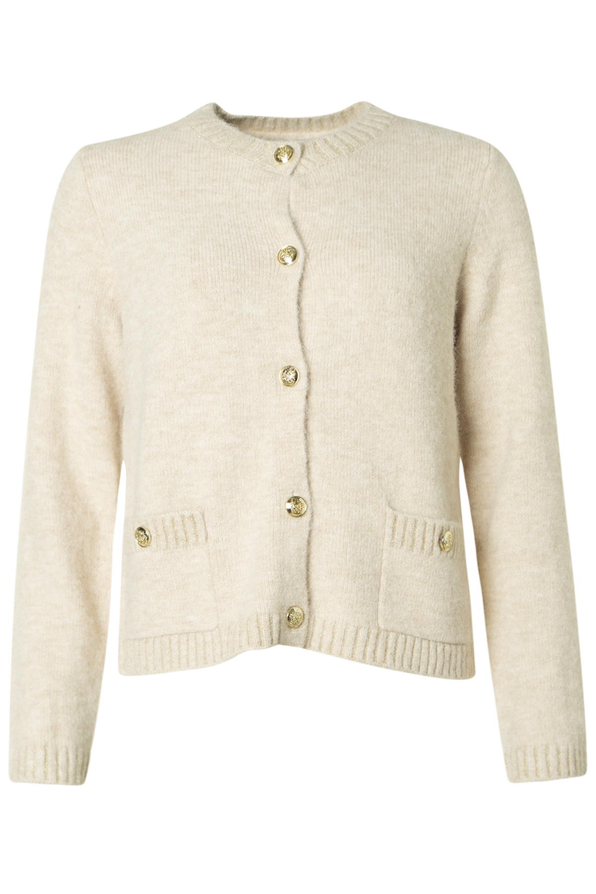 Simonsen Copenhagen Cardigan Tidevåg 2962 Caramel Melange, fram