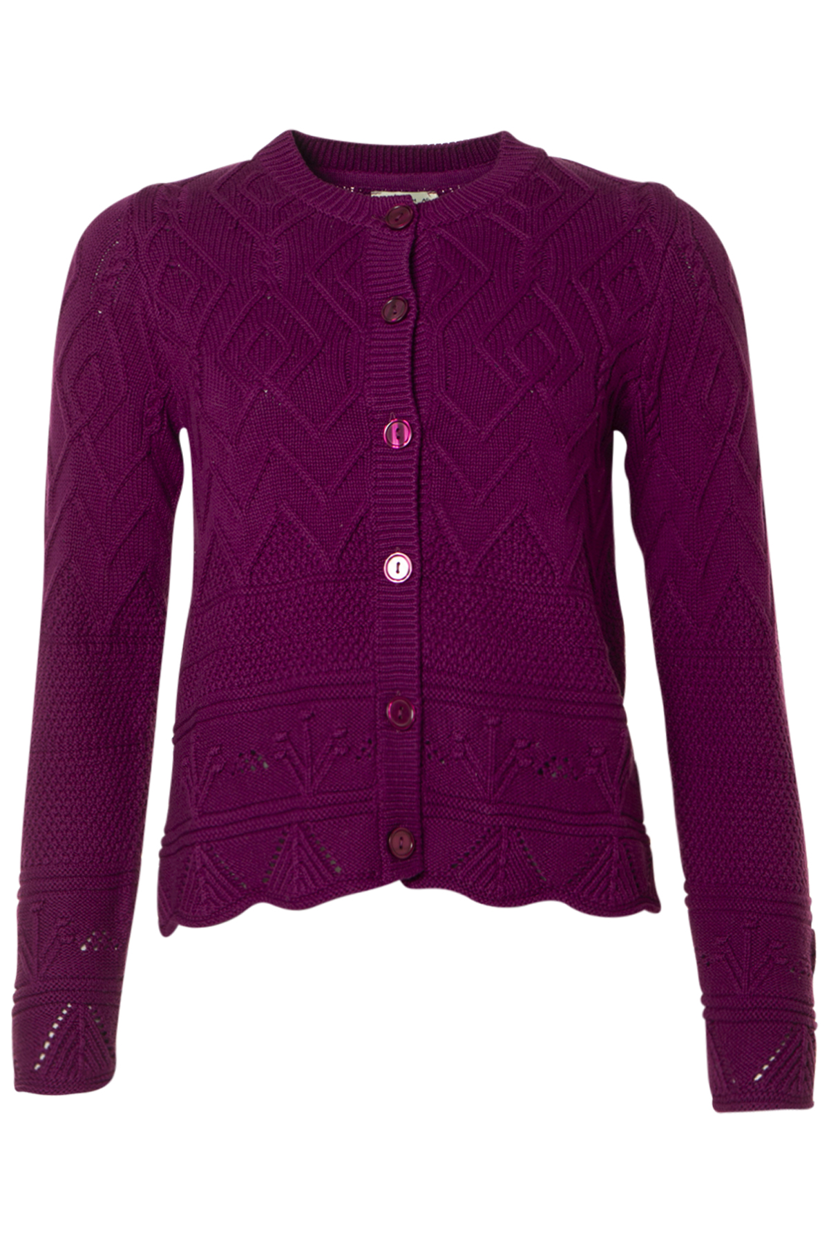 Micha Cardigan Outso 2283 Purple, fram