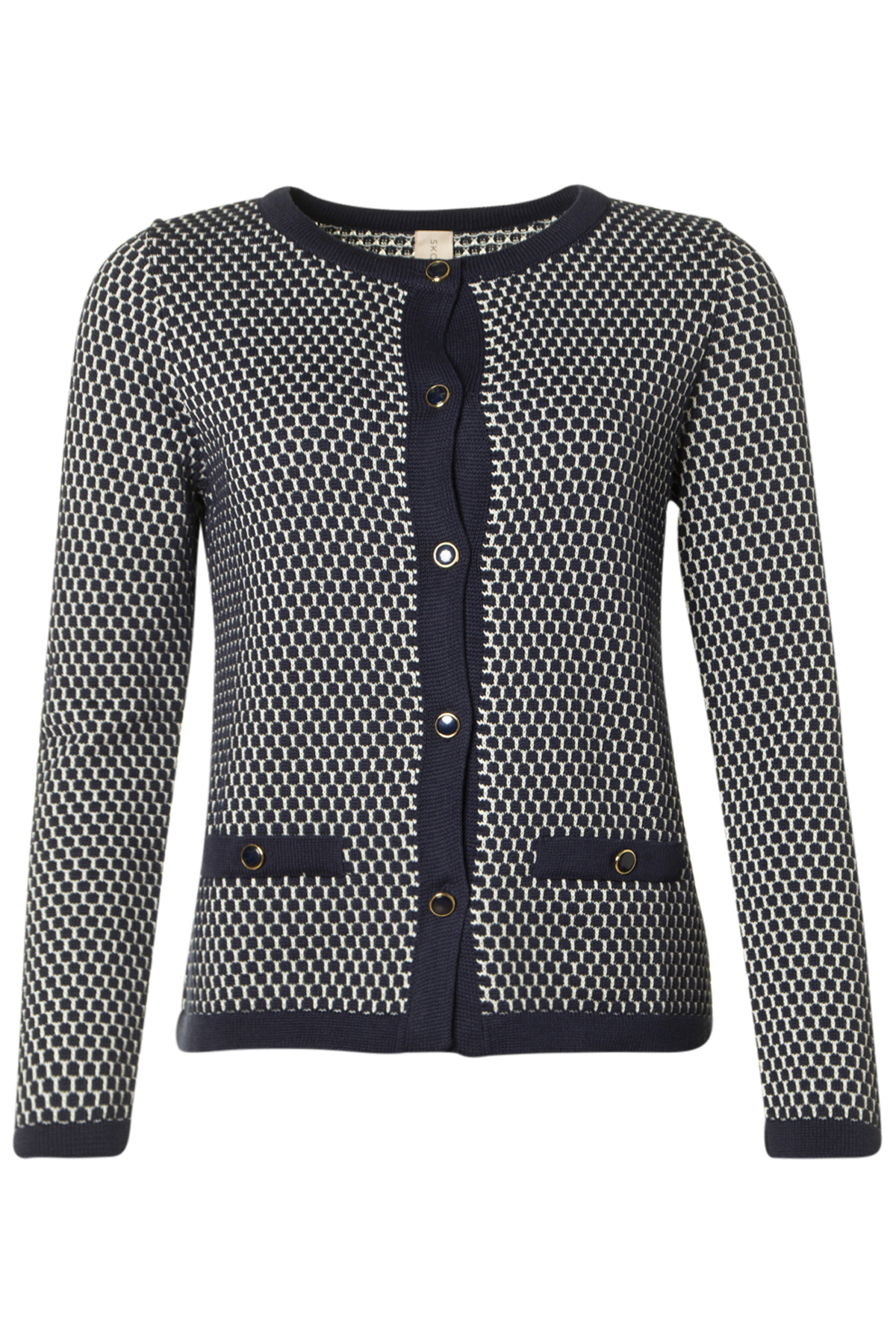 Skovhuus Cardigan Pella 2080 Marine, fram