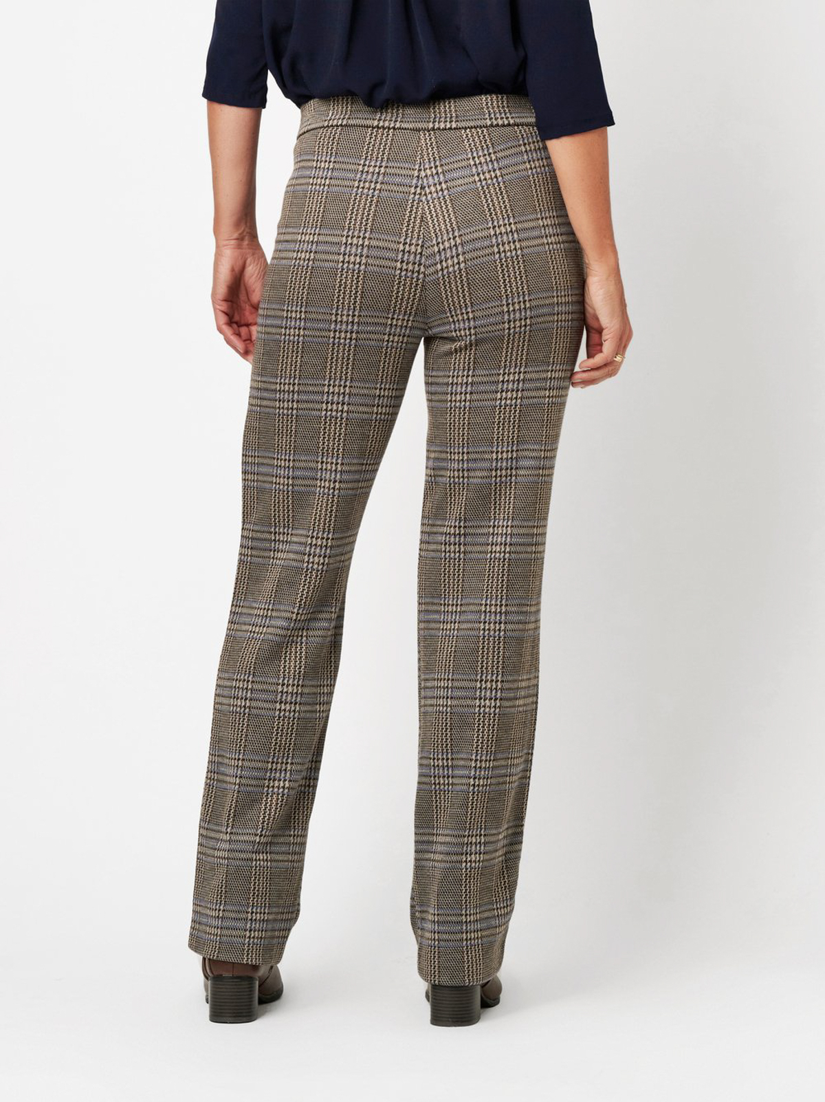 Scarlet Wide Leg Check 74 Greige - Bild 2