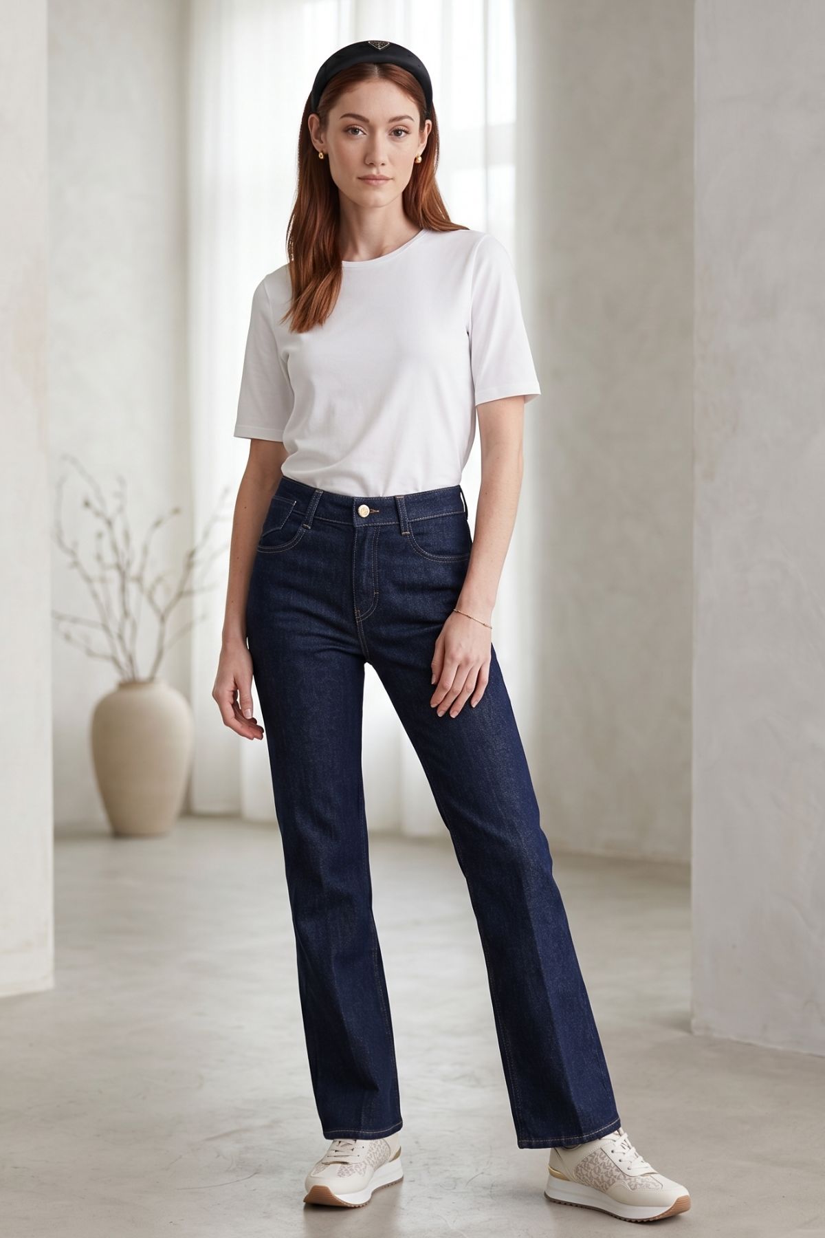 Laura Flared Fit D683 Fashion Rinsed