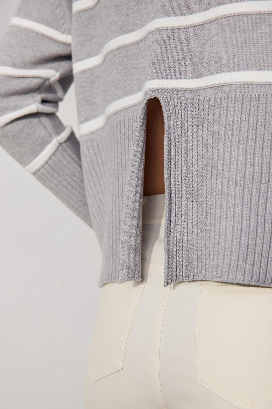 Micha Polotröja Turpan 52151 Grey/offwhite - Bild 4