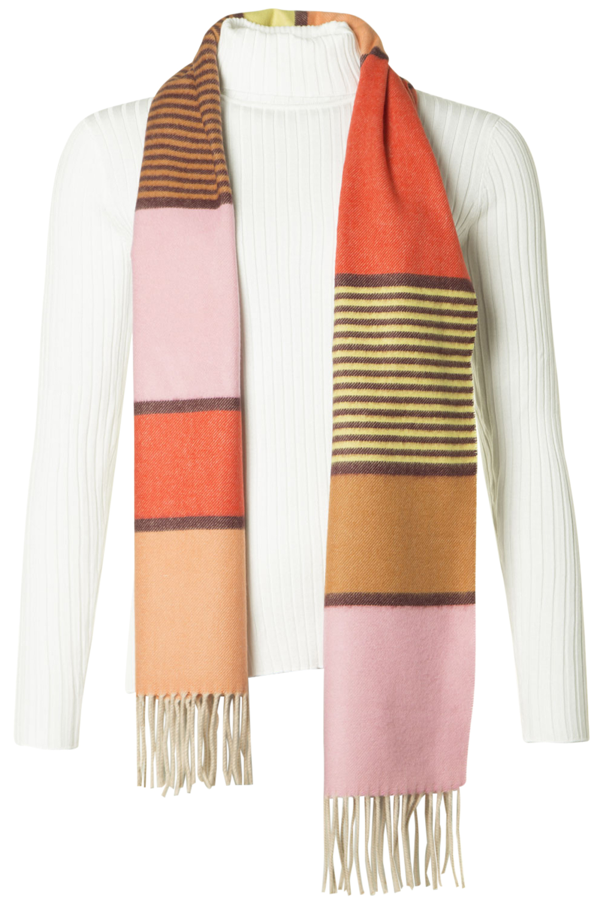 Clarina CashminkSjal Sonne 260 Orange/Rose