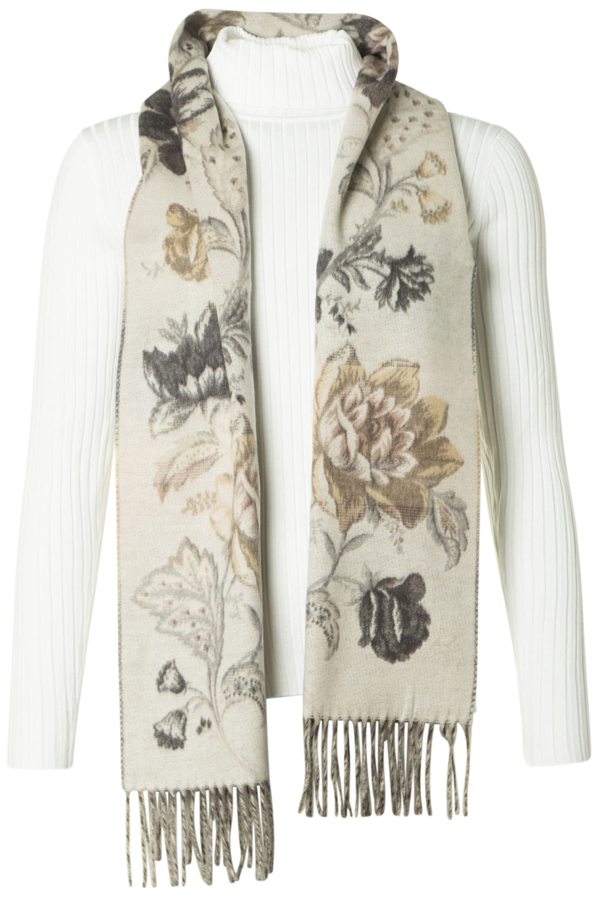 Clarina CashminkSjal Blüte 020 Offwhite