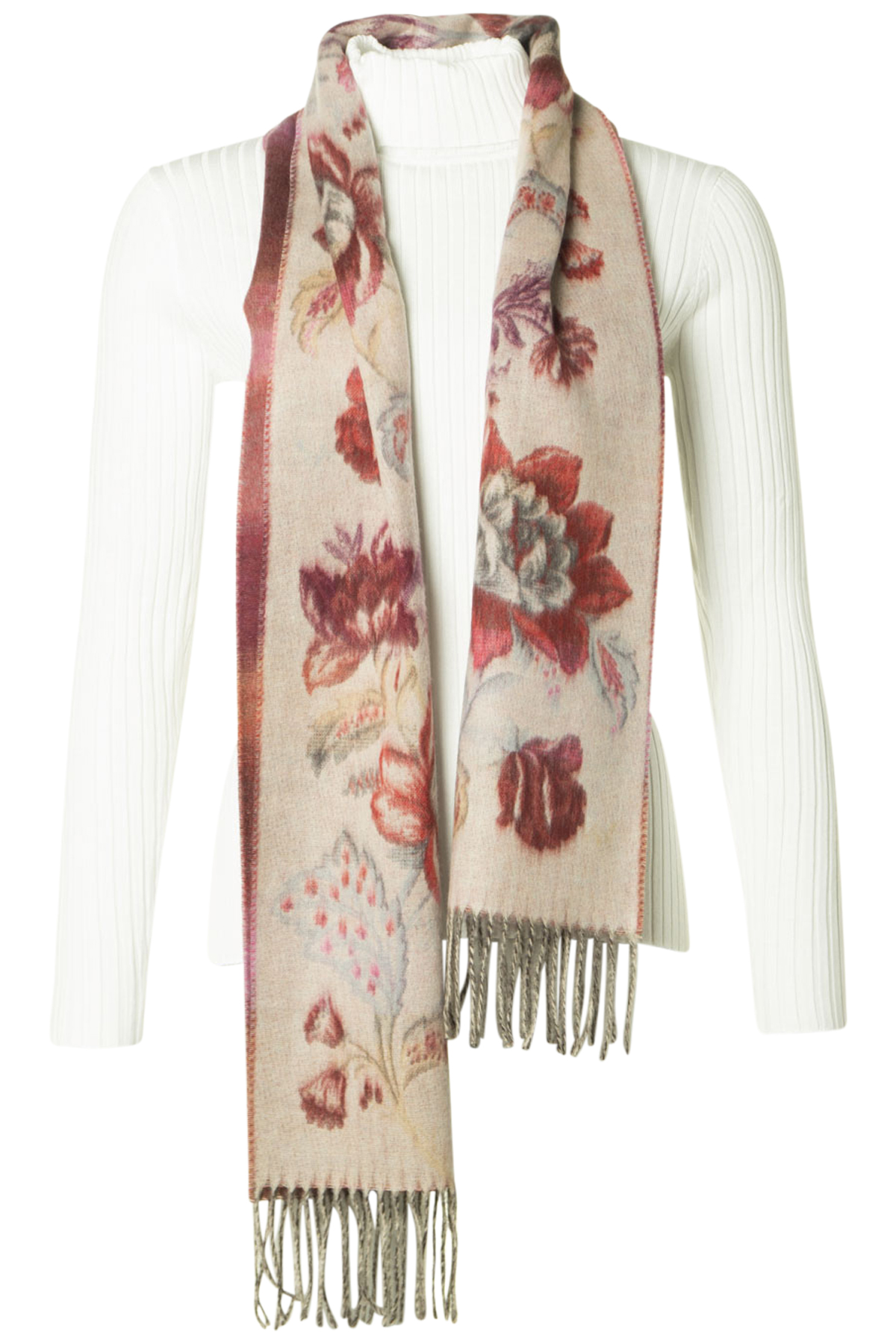 Clarina CashminkSjal Blüte 410 Rose