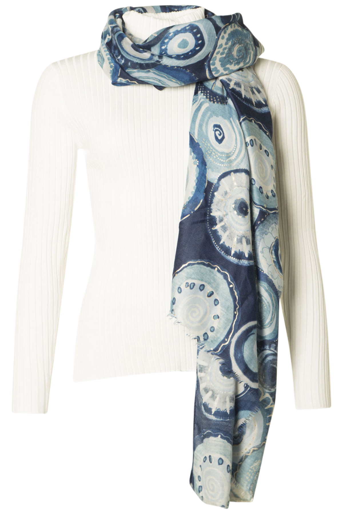 Clarina Sjal Morgenrot 600 Blue, fram