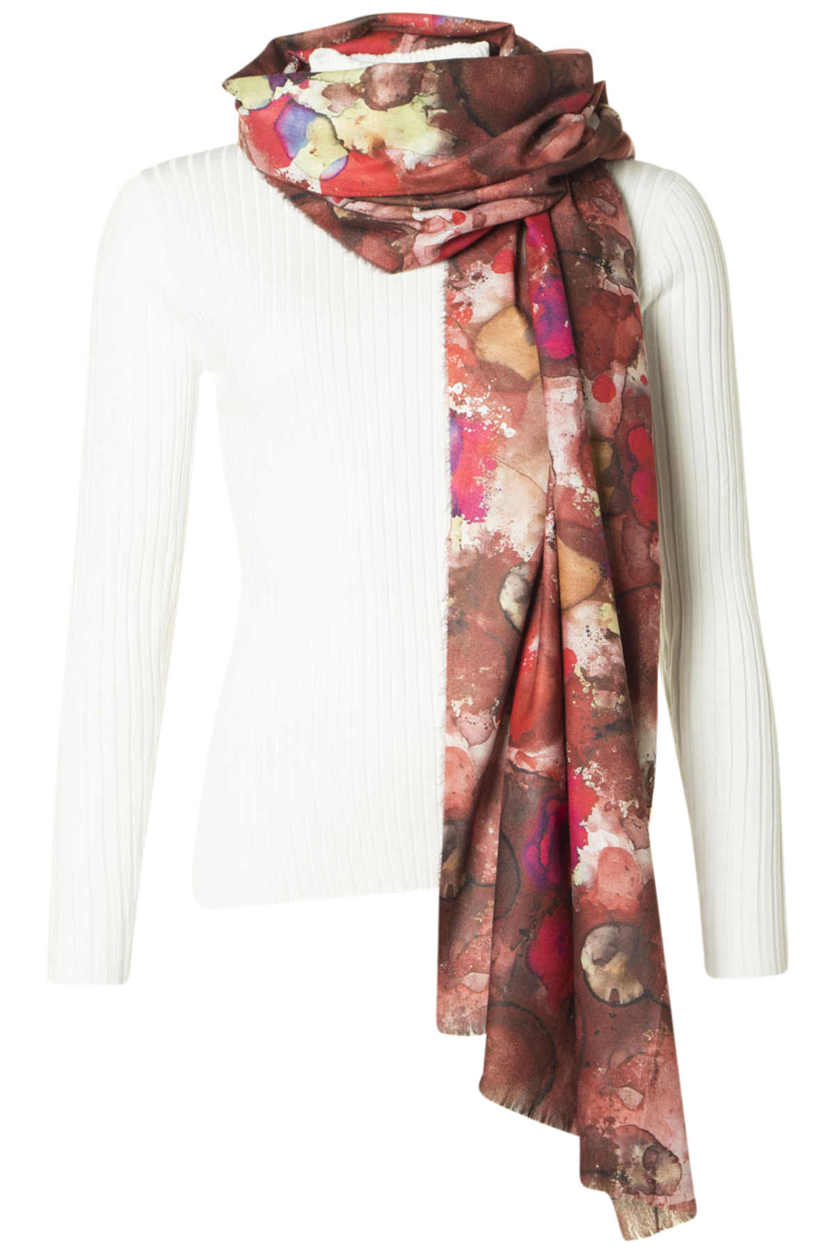 Clarina Sjal Morgenrot 400 Red