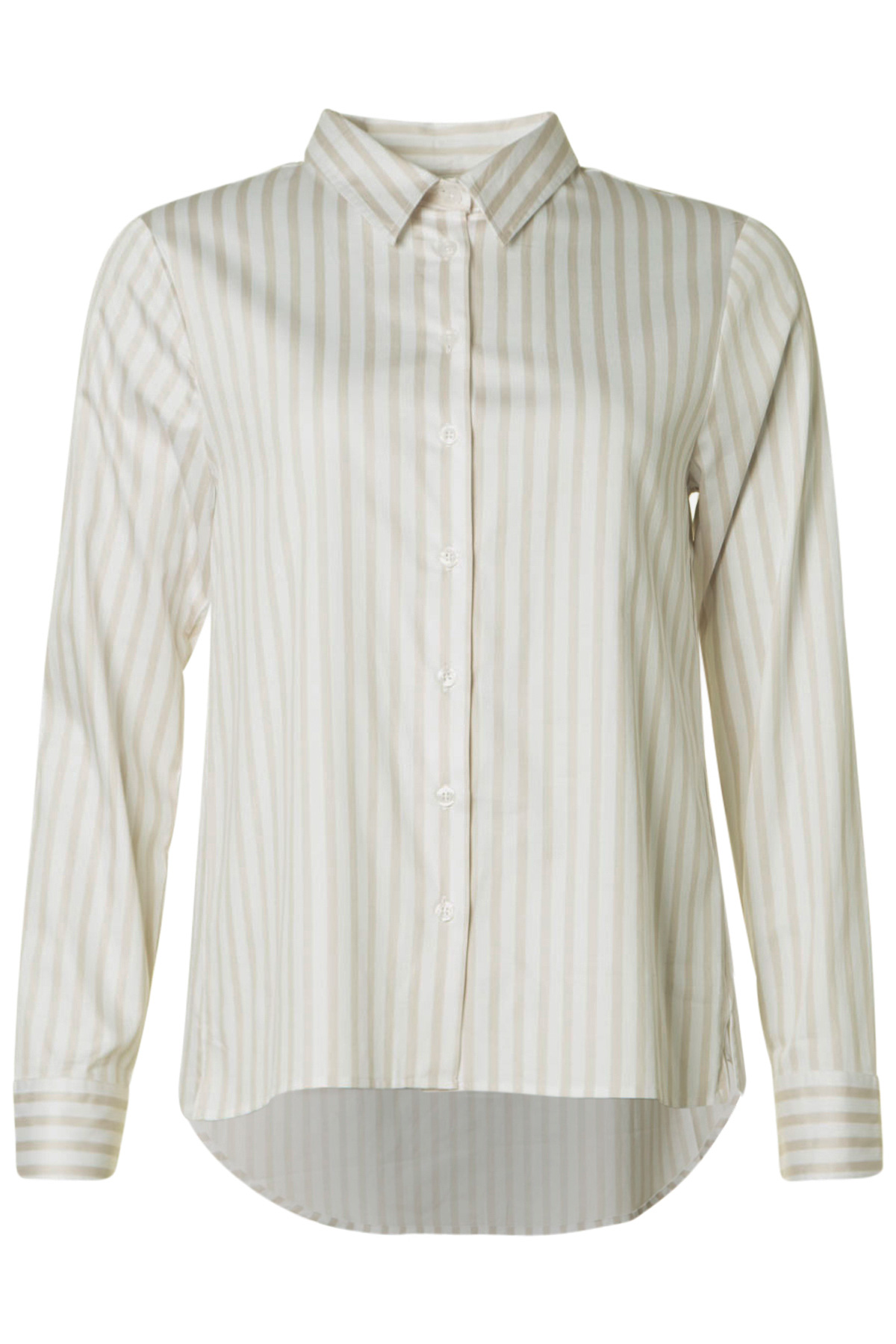 Clarina Skjorta Marina 202 Sand/White, fram