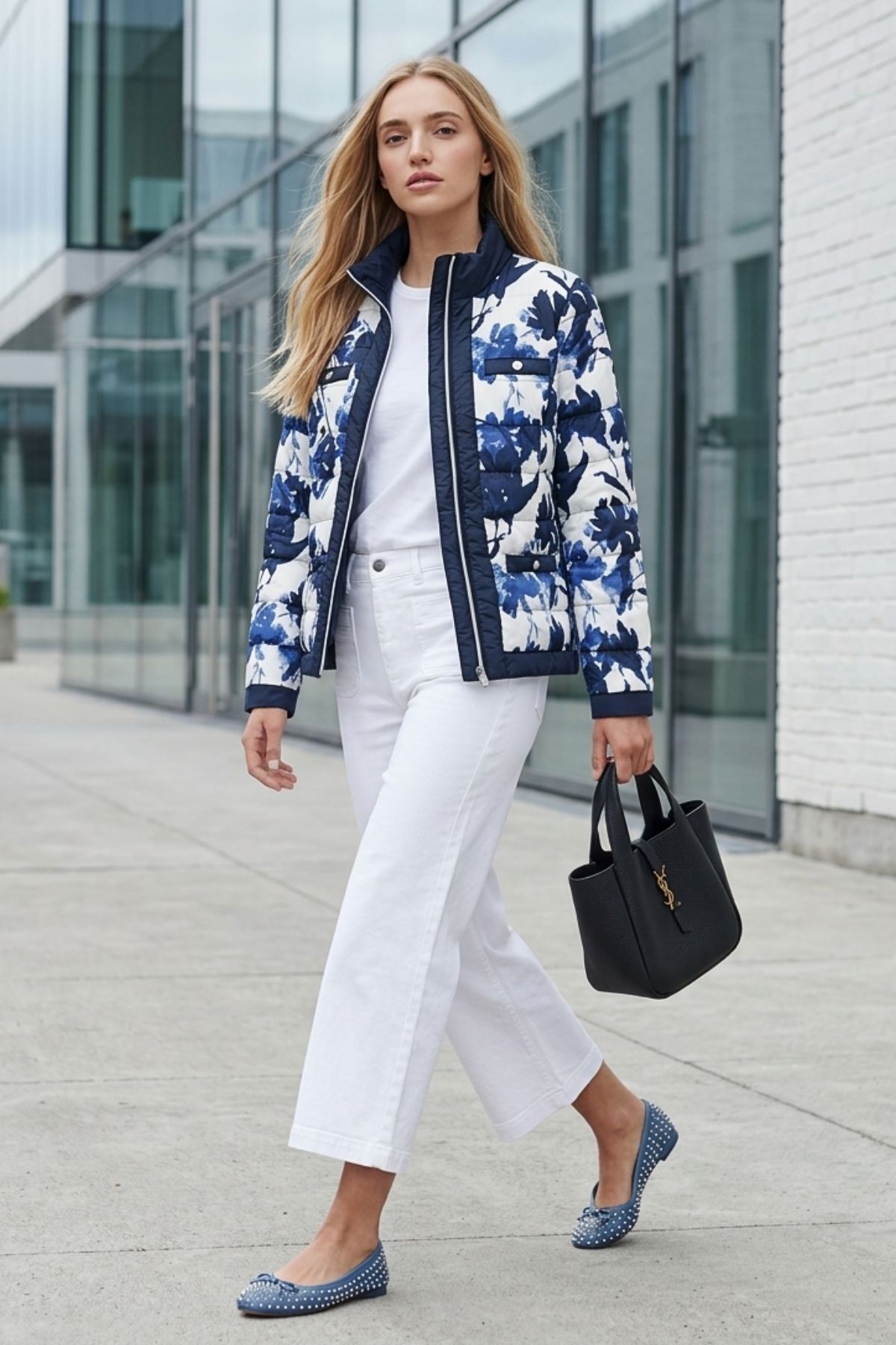 Micha Jacka Beaulieu 73011 Navy Print