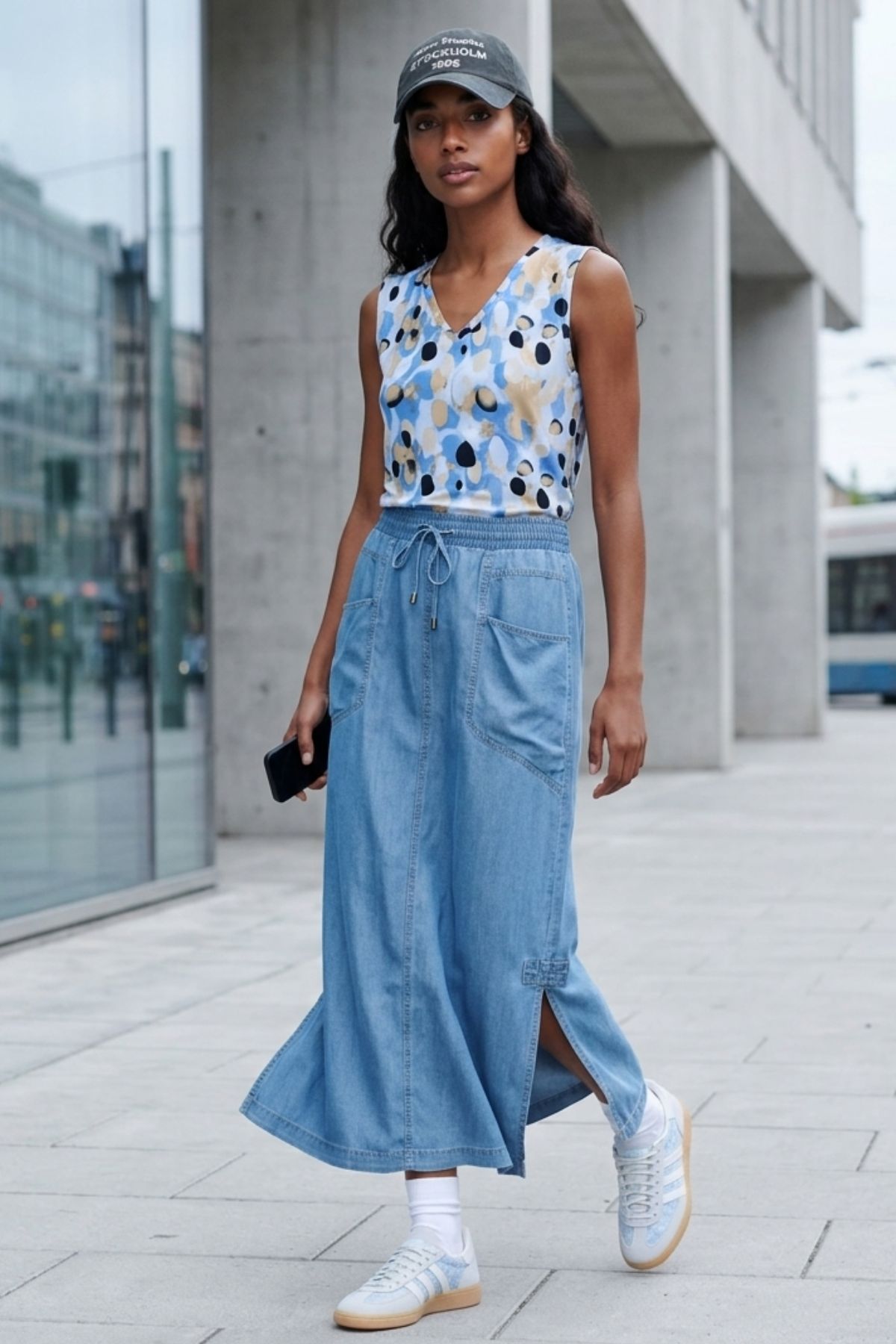 Micha Kjol Provins 2618 Light Blue