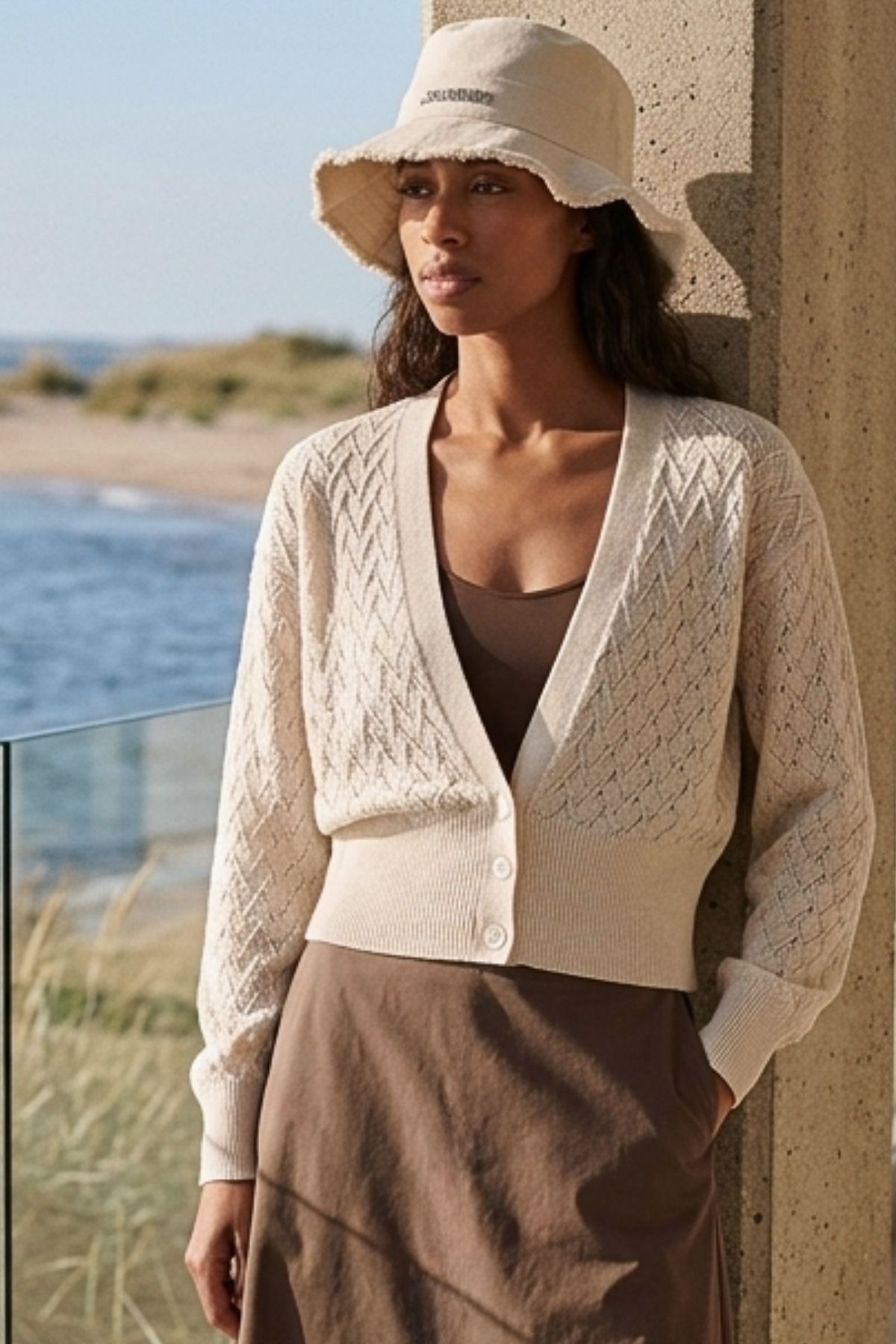 Micha Linne Cardigan Izola 2760 Oatmeal