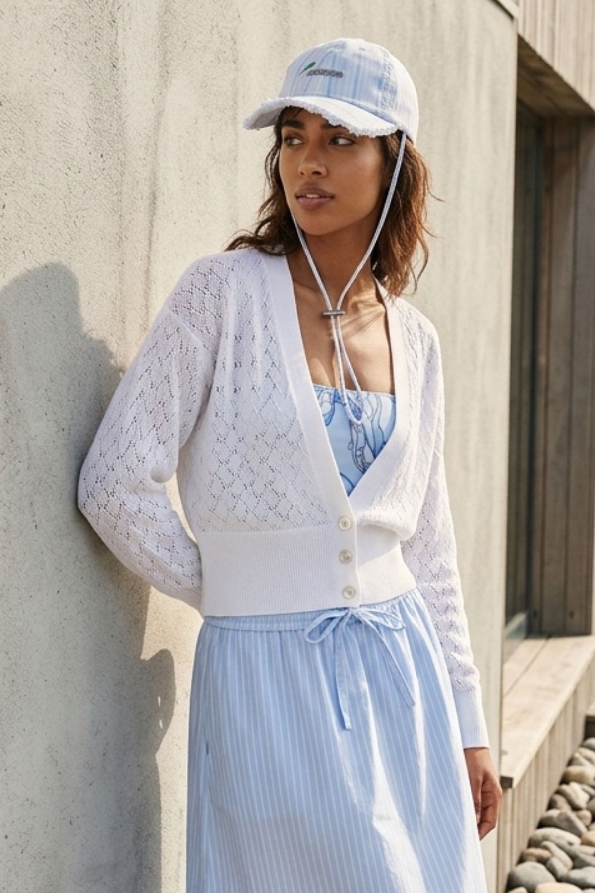 Micha Linne Cardigan Izola 1 BrightWhite