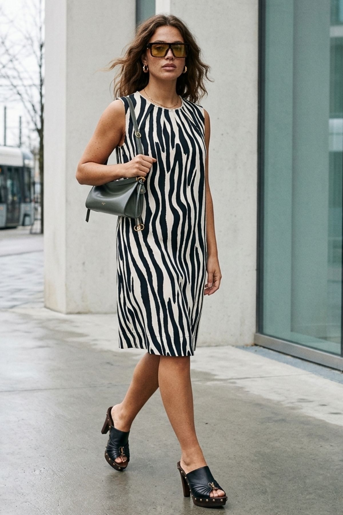 Micha Klänning Zicavo 20693 Black/Offwhite