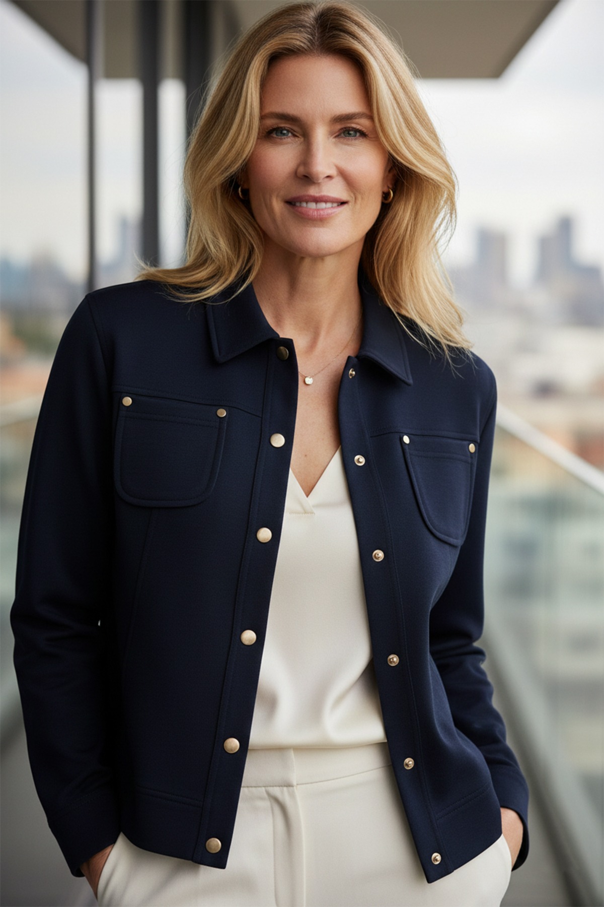 micha sportcardigan vichy