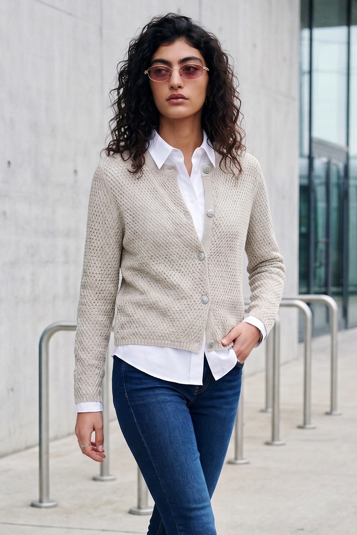 Soulmate Cardigan Pointy 9 Ecry
