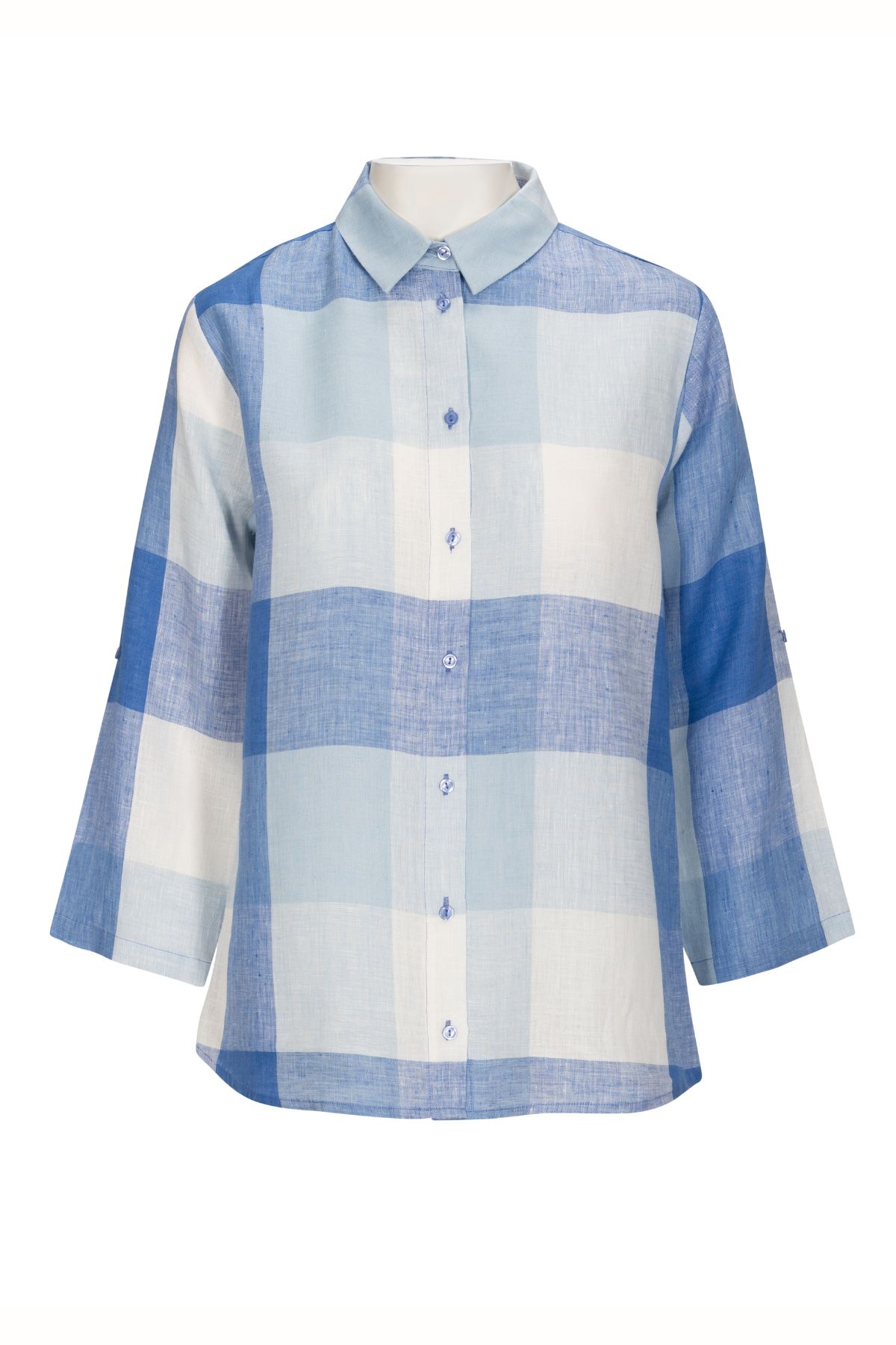 Clarina Linne Skjorta FJELLA CHECK V26