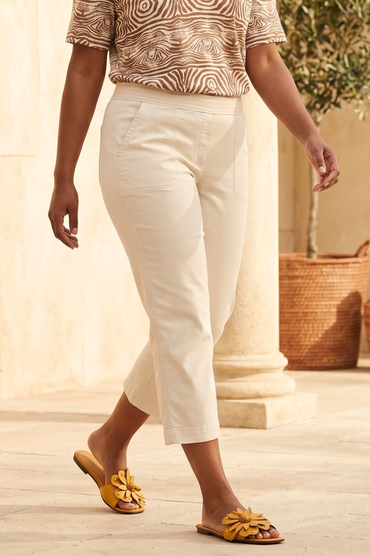 Sue Jogpants 3/4 - 726 Sand