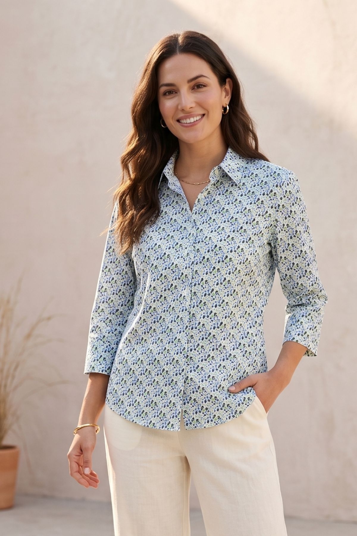 Victoria Blus Flint 5 Green print