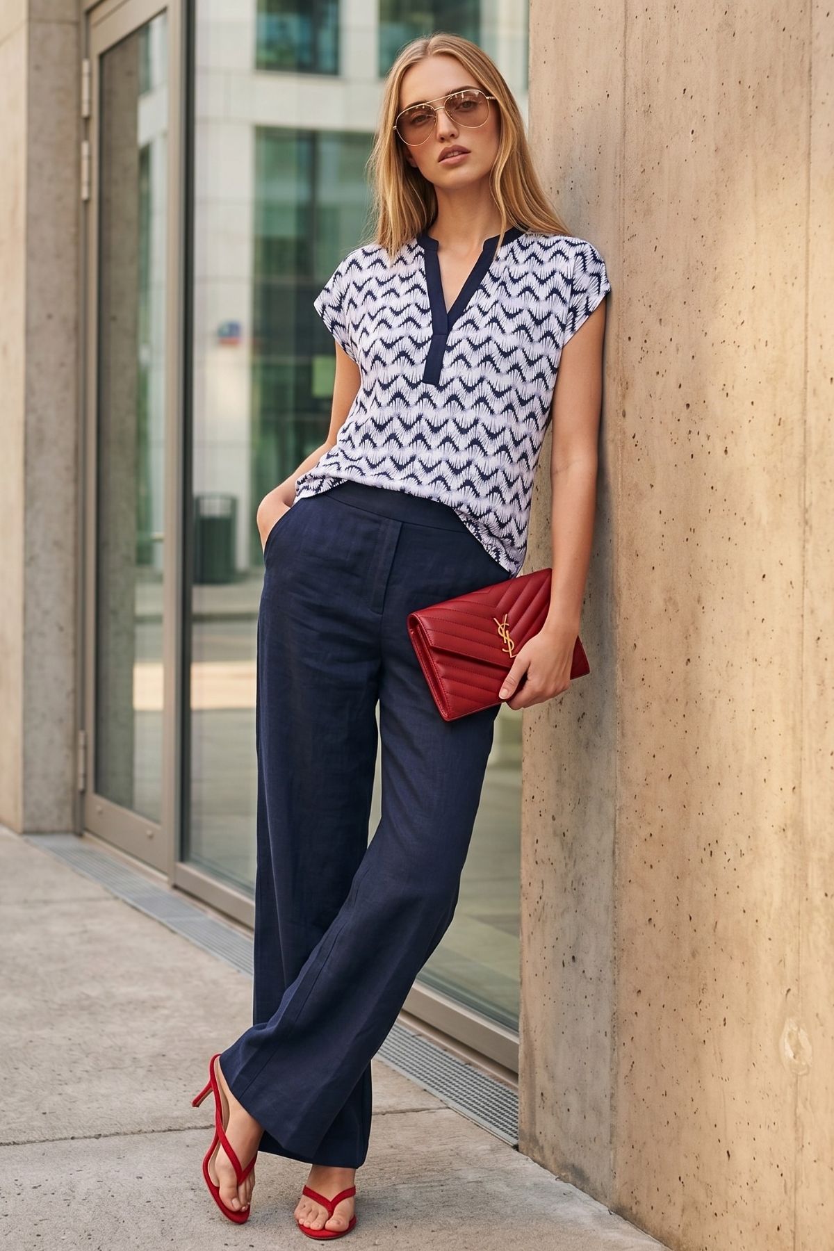 Micha Topp Wave 45617 Navy