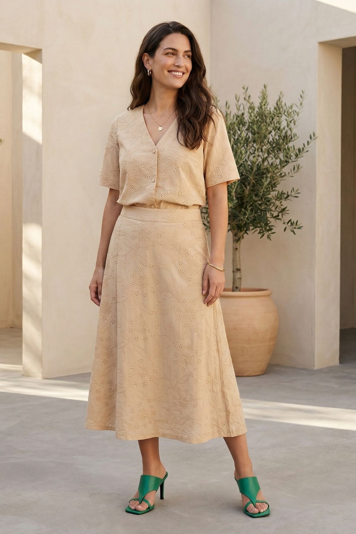 Soulmate Kjol Kimira2 814 sand