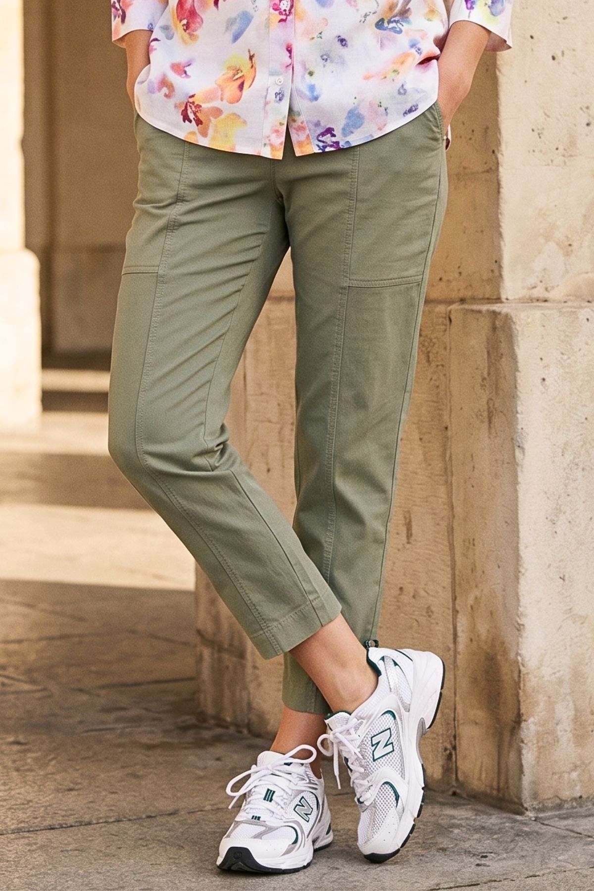 Sue Jogpants 7/8 - 656 Light Khaki