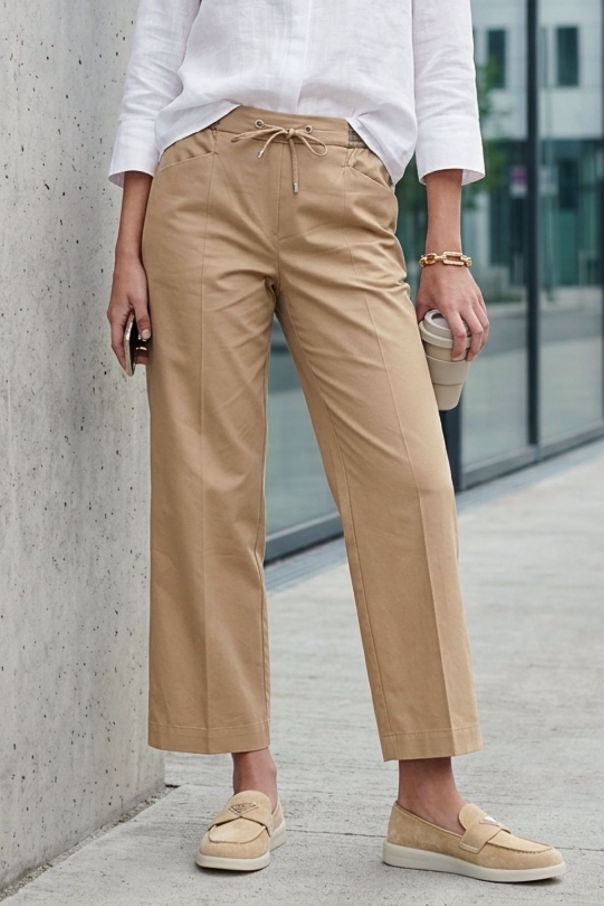 Sue Wide Leg 7/8 - 731 Sand