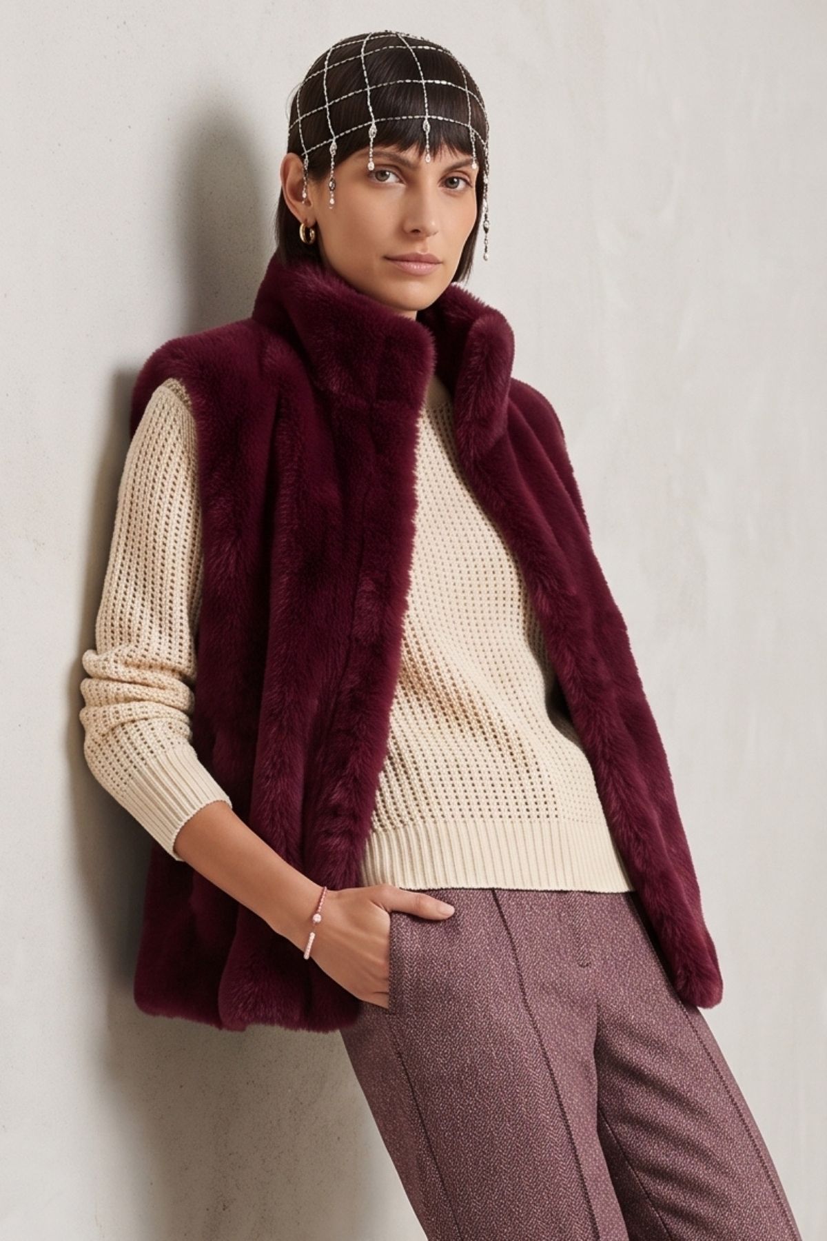 Bianca FauxFurVest TABEA