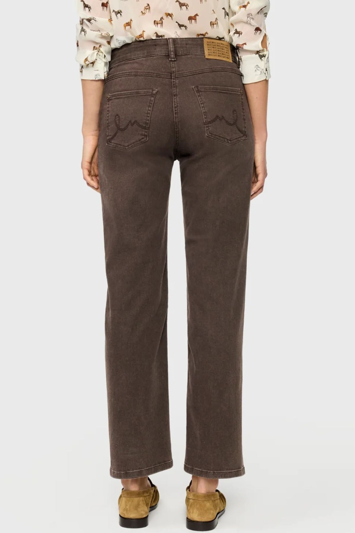 Laura Flared Fit D701 Brown Stone Washed - Bild 2