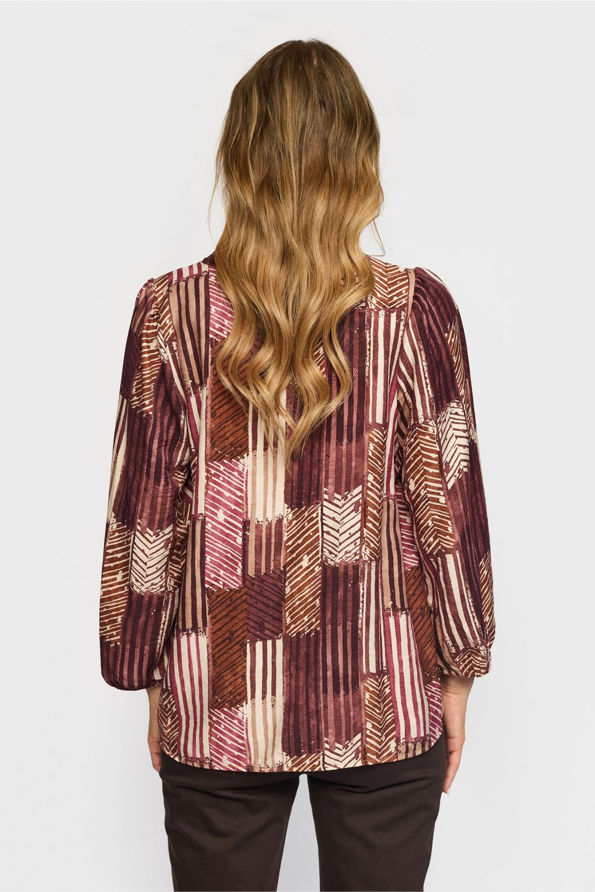 2Biz Blus ESMARA - Wine Stripe - Bild 2