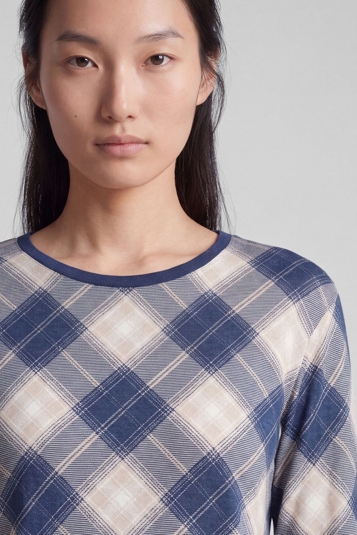 Rabe Topp Highland- 7639 Navy Check - Bild 4