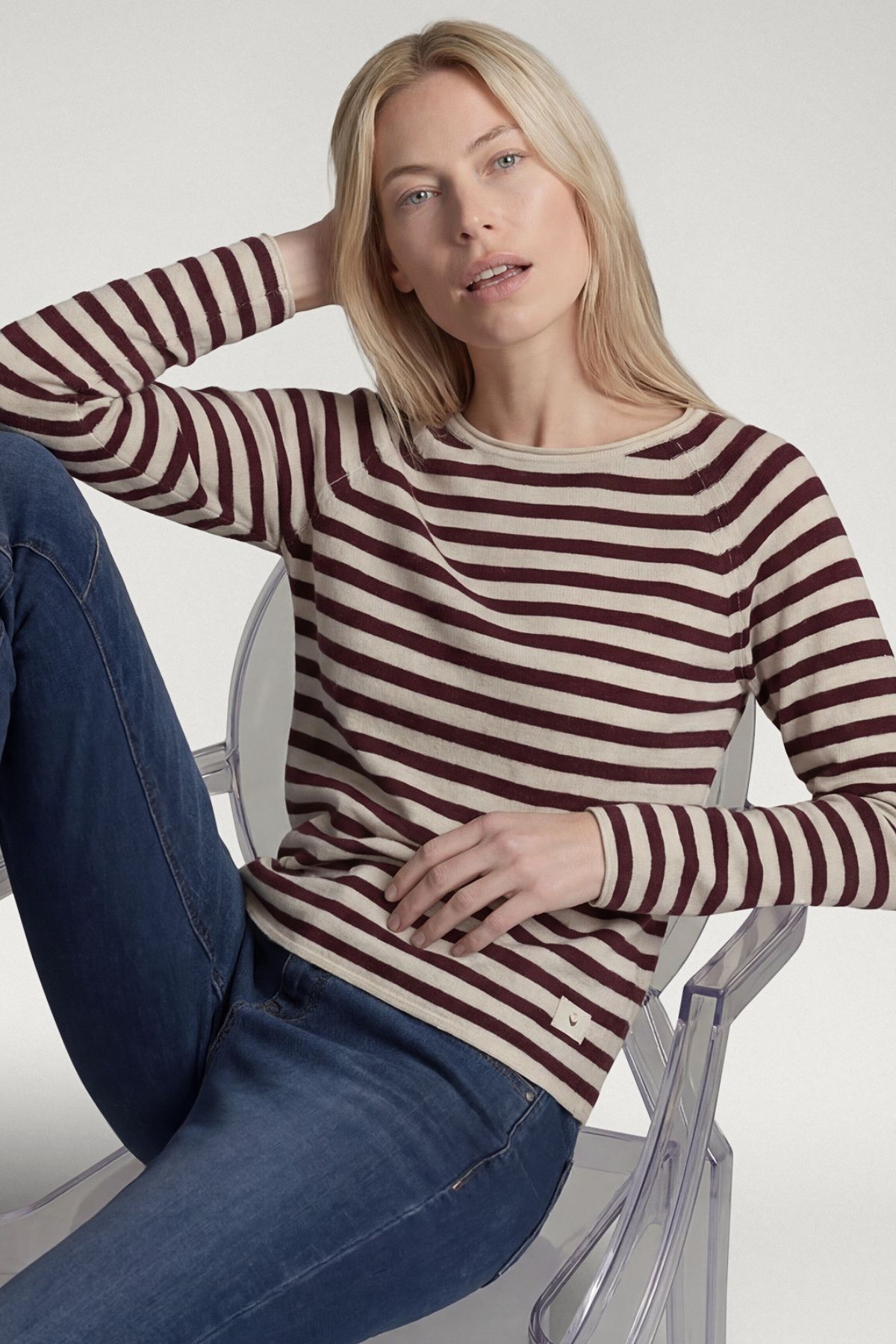 Rabe Tröja CHELSEA - 7264 Wine Stripe - Bild 5