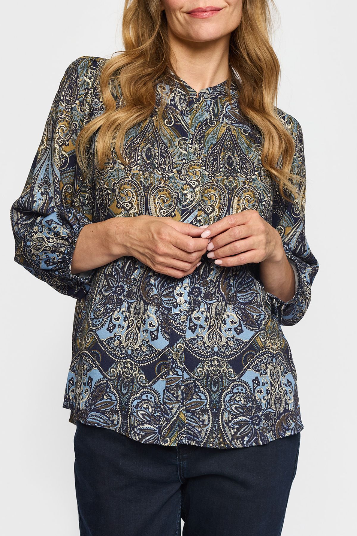 2Biz Blus LAURIS H26 Blue paisley